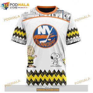 Personalized NHL York Islanders Peanuts Snoopy Design Shirt 3D Hoodie Gift 3