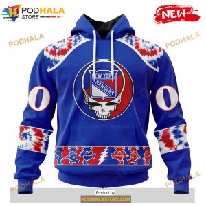 Personalized NHL York Rangers Grateful Dead Design Shirt 3D Hoodie 1