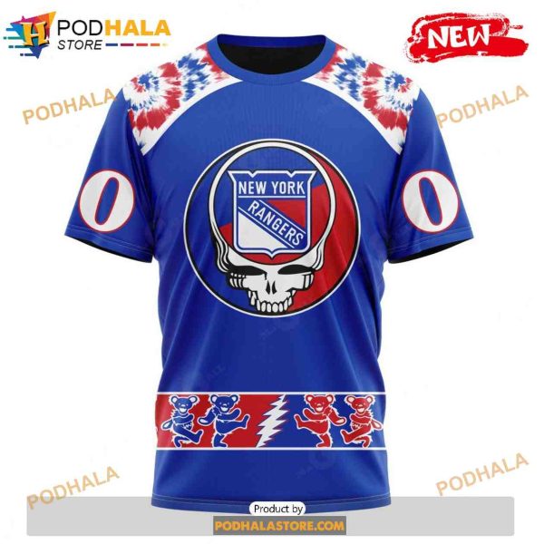 Personalized NHL New York Islanders Grateful Dead Design Shirt 3D Hoodie