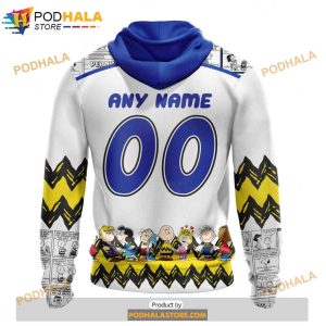 Personalized NHL York Rangers Peanuts Snoopy Design Shirt 3D Hoodie 2