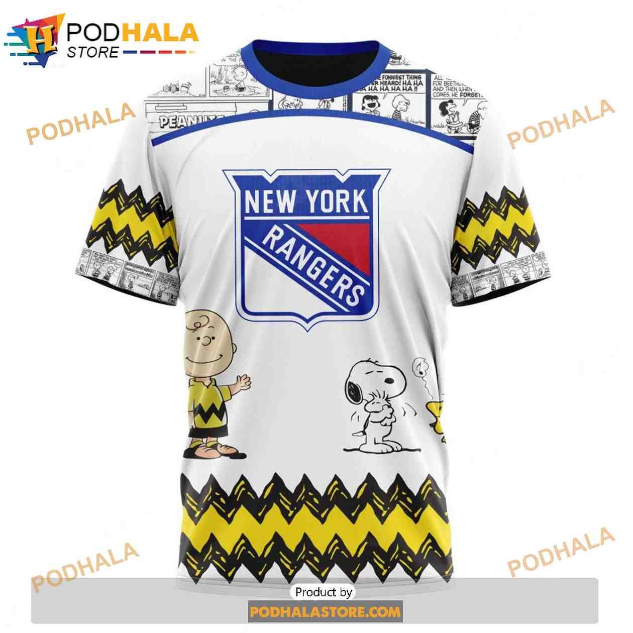 Personalized NHL New York Islanders Peanuts Snoopy Design Shirt 3D