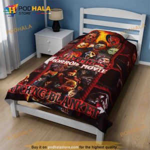 Personalized Name Chucky Freddy Micheal Myers Blanket Horror Movie Watching Blanket 2