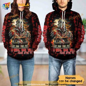 Personalized Name Michael Myers Halloween 3D Hoodie Michael Myers Gifts 2