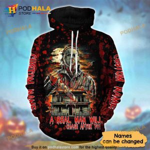 Personalized Name Michael Myers Halloween 3D Hoodie Michael Myers Gifts 4