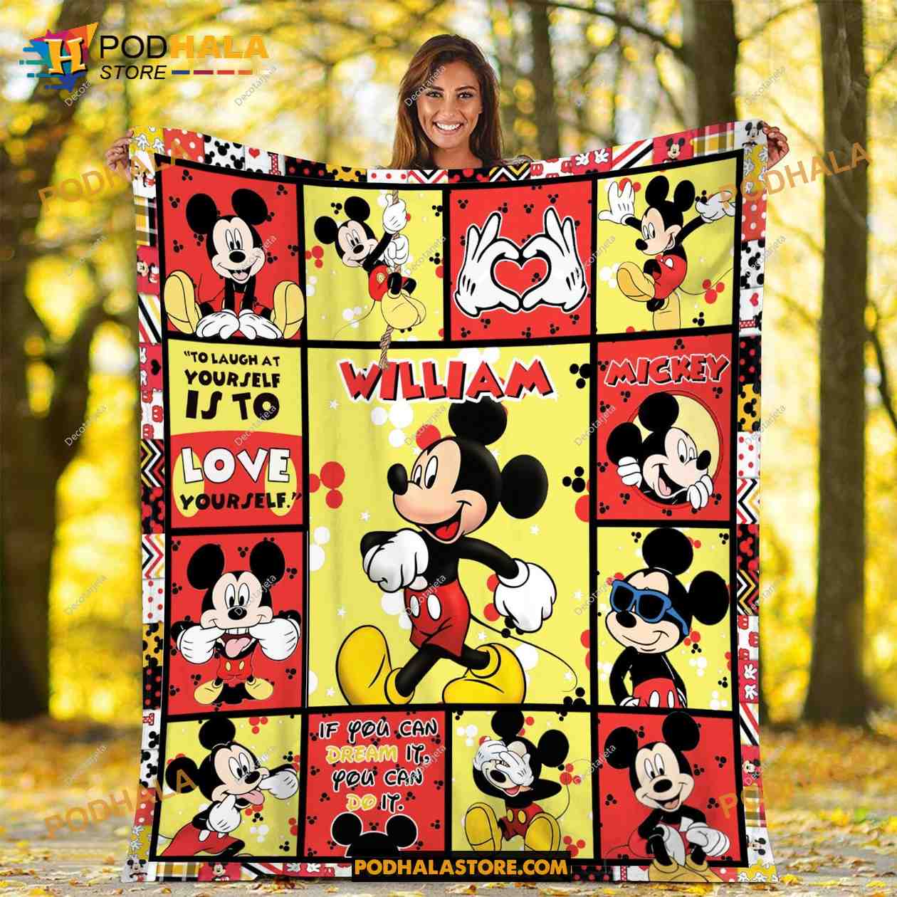 Custom Name Disney Mickey Mouse Blanket, Mickey Mouse Gifts For Adults -  Bring Your Ideas, Thoughts And Imaginations Into Reality Today