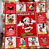 Personalized Name Mickey Mouse Blanket, Mickey Santa Claus Christmas Gift