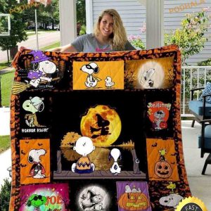 Personalized Snoopy Halloween Blanket, The Peanuts Movie Snoopy Dog Quilt