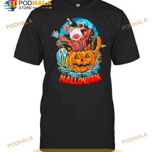 Pig Surprise Pumpkin Funny Halloween Shirt
