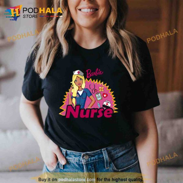 Pink Design For Nurse Barbie Nurse Trending Shirt