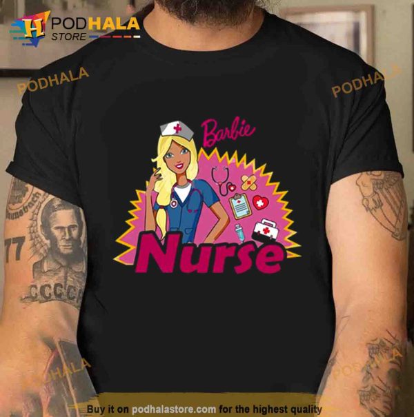 Pink Design For Nurse Barbie Nurse Trending Shirt
