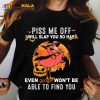 Piss Me Off I Will Slap You So Hard Flamingo Witch Halloween Costume Shirt
