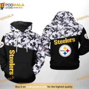 Pittsburgh Steelers NFL Camo Veteran Team 3D Hoodie, Sweatshirt