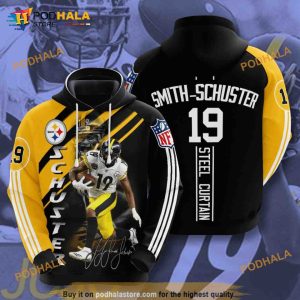 Pittsburgh Steelers Smith Schuster 19 NFL 3D Hoodie, Sweatshirt