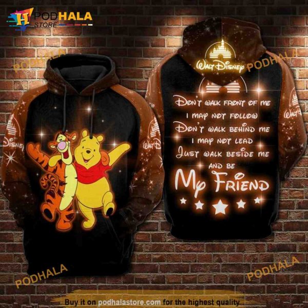 Pooh And Tigger Winnie The Pooh Best Friends All Over Print 3D Hoodie