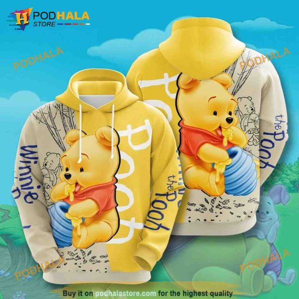 Pooh Bear Winnie The Pooh Limited Edition All Over Print 3D Hoodie