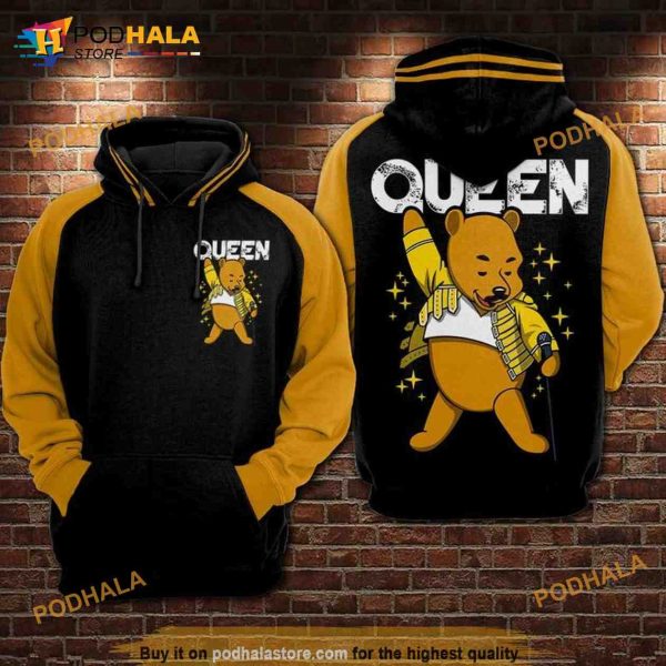 Pooh Queen All Over Print 3D Hoodie