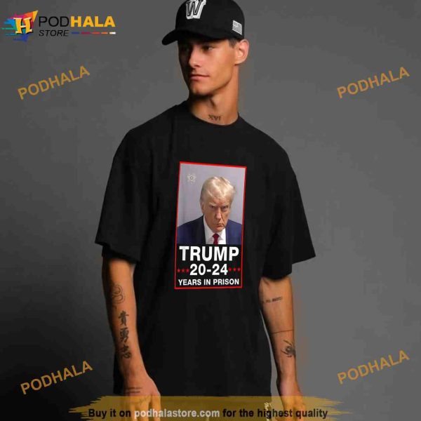 President Trump Mug Shot Shirt, Political Gifts
