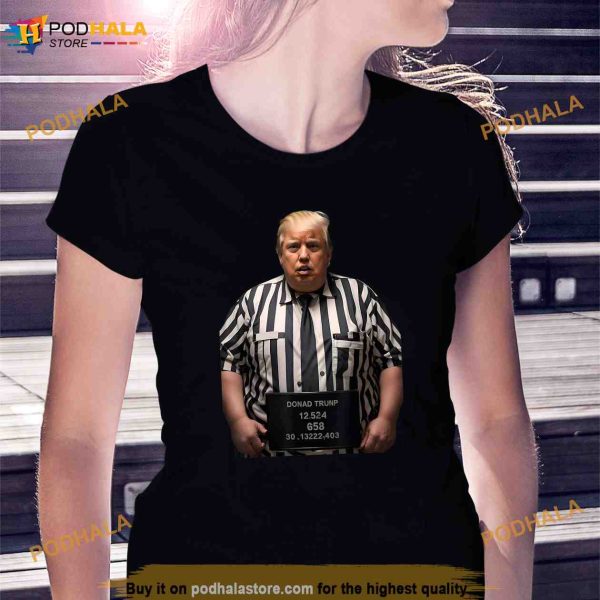 Prisoner Trump Mugshot Graphic Funny Lock Him Up Indicted Shirt, Trending Gifts