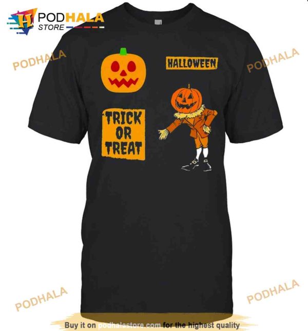 Pumpkin Halloween Trick Or Treat Shirt