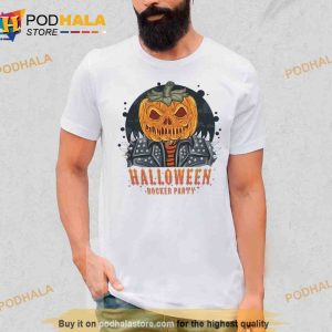 Pumpkin Head Rocker Draw Halloween 2023 Trending Shirt 2