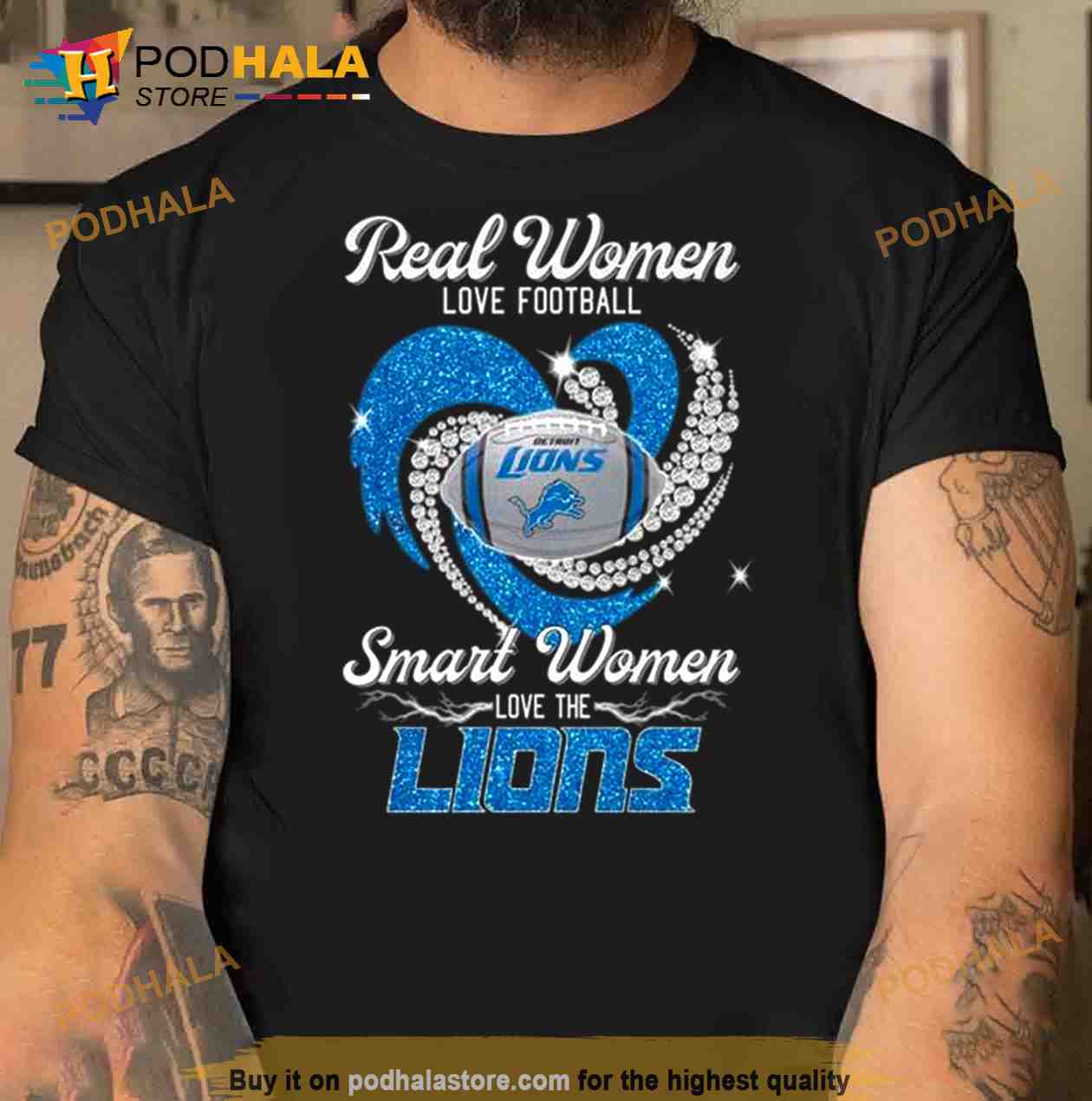 Women Love Football Smart Women Love Detroit Lions Tshirt, hoodie,  longsleeve, sweatshirt, v-neck tee