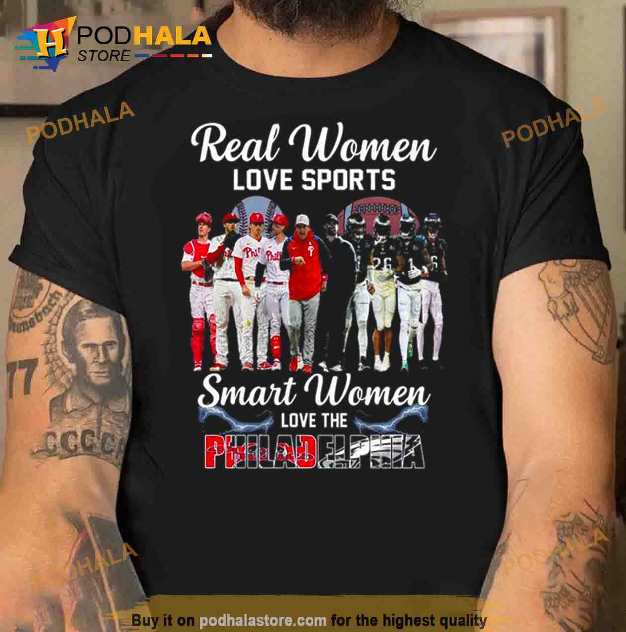 Real women love sport smart women love the philadelphia phillies and eagles  shirt, hoodie, sweater, long sleeve and tank top