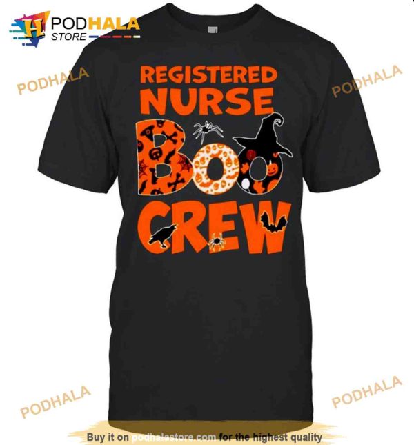 Registered Nurse Boo Crew Halloween Shirt