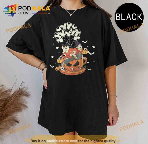 Retro Hocus Pocus Shirt, Disney Halloween Mickey Balloon Sanderson Sister TShirt