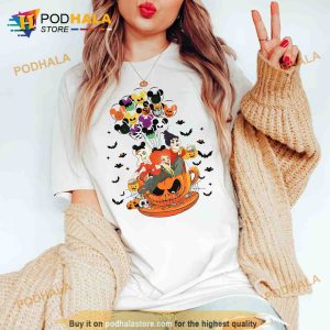 Retro Hocus Pocus Teacup Disney Mickey Balloon Shirt, Sanderson Sisters Halloween Tee