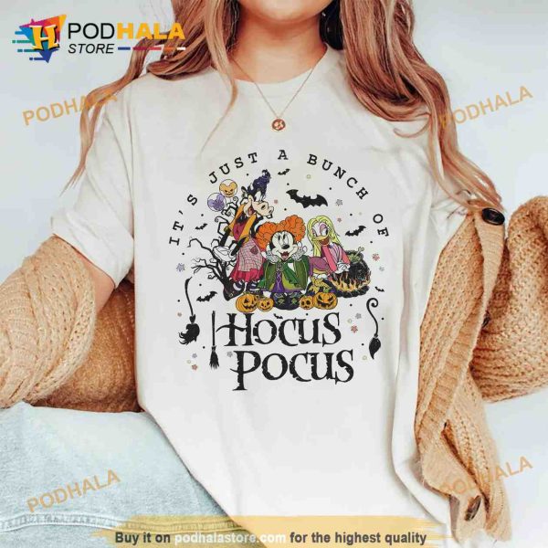 Retro Mickey and Friends Hocus Pocus Shirt, It’s Just A Bunch Of Hocus Pocus