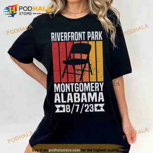 Retro Montgomery Alabama Riverfront Brawl Funny Chair Fight Vintage Shirt