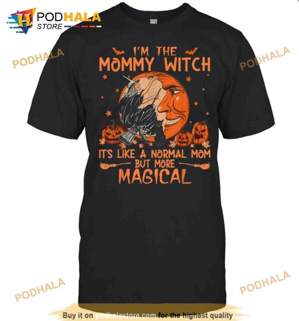 Retro Vintage Halloween Mommy Witch Ideas Shirt