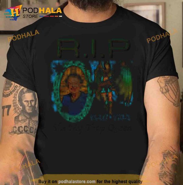 Rip Elizabeth Ii Baby Girl She My Trap Queen 2023 Trending Shirt