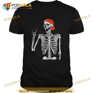 Rocker Skeleton Hand Rock On Costume Halloween Shirt