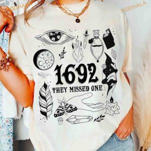 Salem 1692 They Missed One Sweatshirt, Massachusetts Funny Halloween Shirt