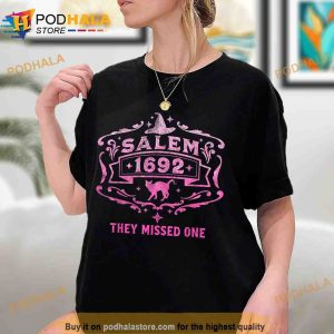 Salem 1692 They Missed One Sweatshirt, Salem Witch Halloween Shirt For Women