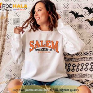 Salem Massachusetts Est 1692 Halloween Hoodie, Salem Halloween Sweatshirt