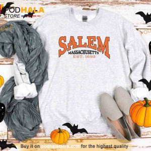 Salem Massachusetts Est 1692 Halloween Hoodie Salem Halloween Sweatshirt 2