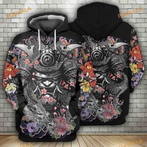 Samurai Japanese 3D Hoodie, Sweatshirt - Christmas Gifts