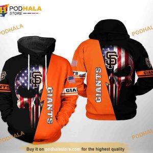 SF Giants Skull Hoodie