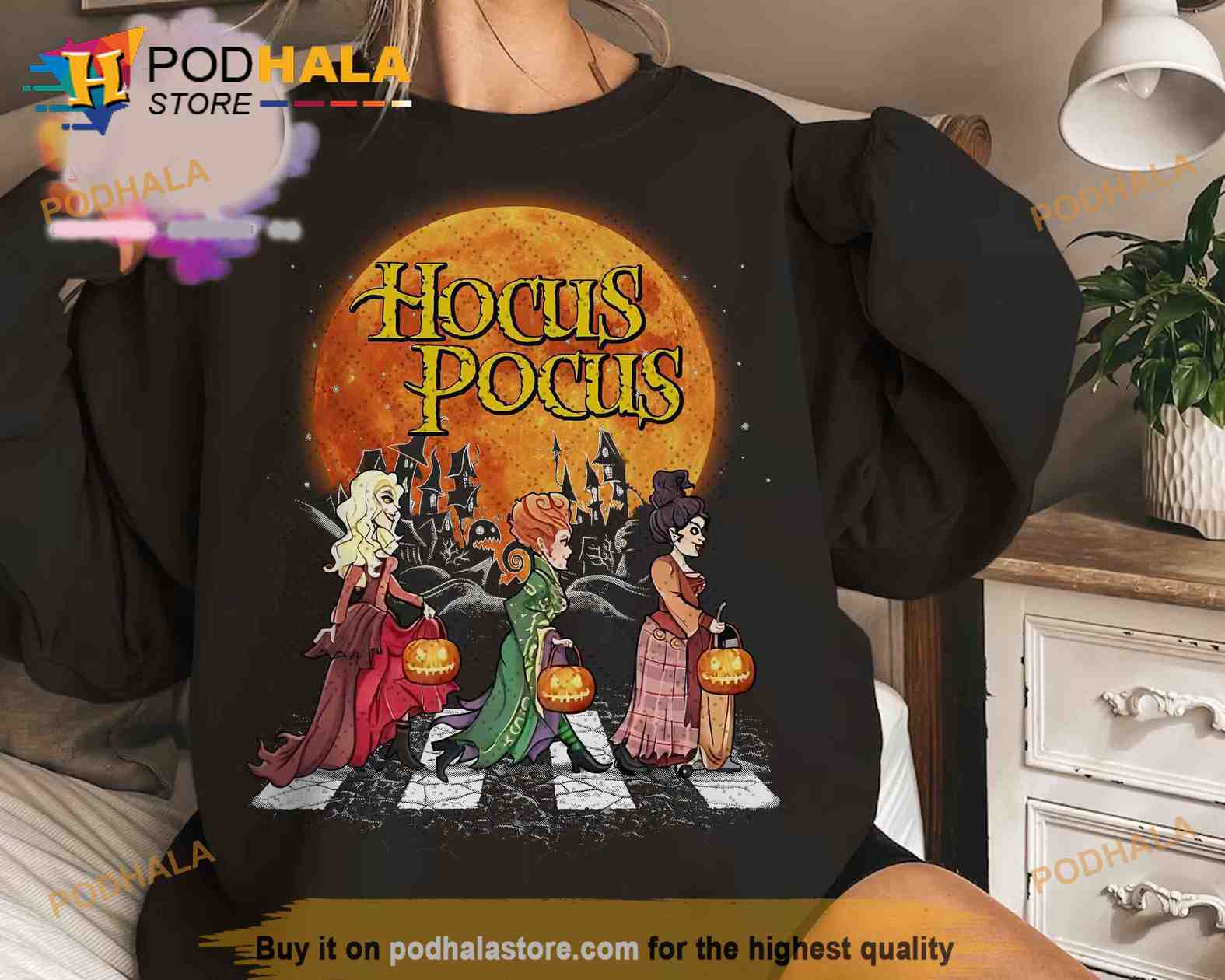 Official Sanderson Sisters Abbey Road Pumpkin Shirt, Halloween