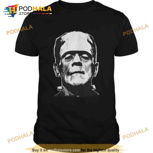 Scary Halloween Character Frankenstein Portrait Shirt