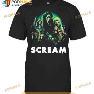 Scream Ghostface Creepy Halloween 80s Horror Movie Classic Shirt