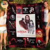 Scream Halloween Fleece Blanket, Ghostface Halloween Quilt, Ghostface Blanket