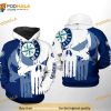 Seattle Mariners MLB Team Skull 3D Hoodie, Sweatshirt
