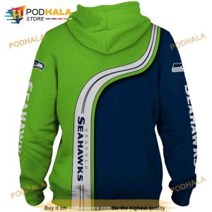 Seattle Seahawks 3D Hoodie Pullover Sweatshirt All Over Print 2