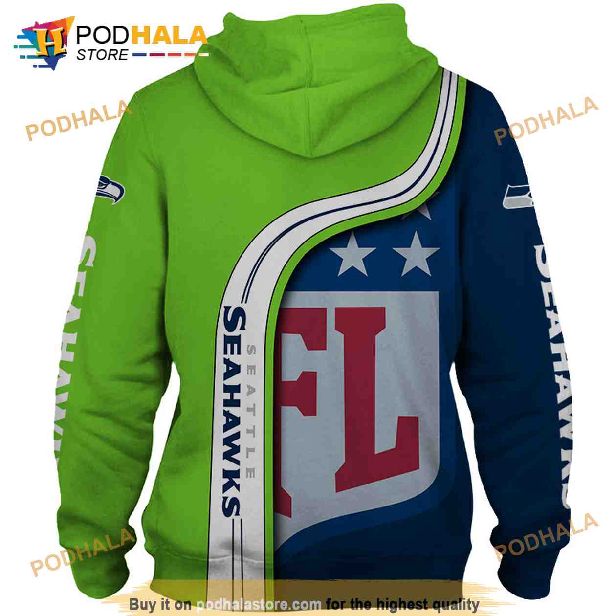 Seattle Seahawks NFL aloha pride summer 3D Polo T-Shirt Hoodie