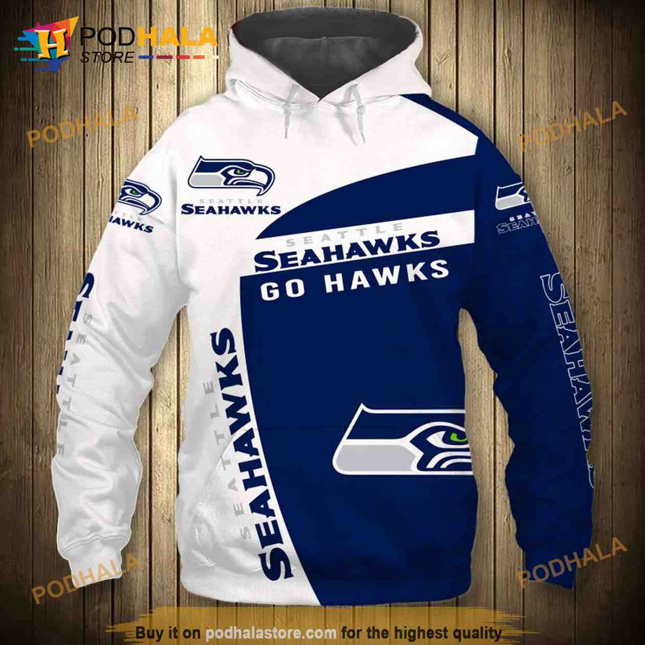 Seattle Seahawks NFL 3D Fleece Hoodie Jacket Impressive Gift