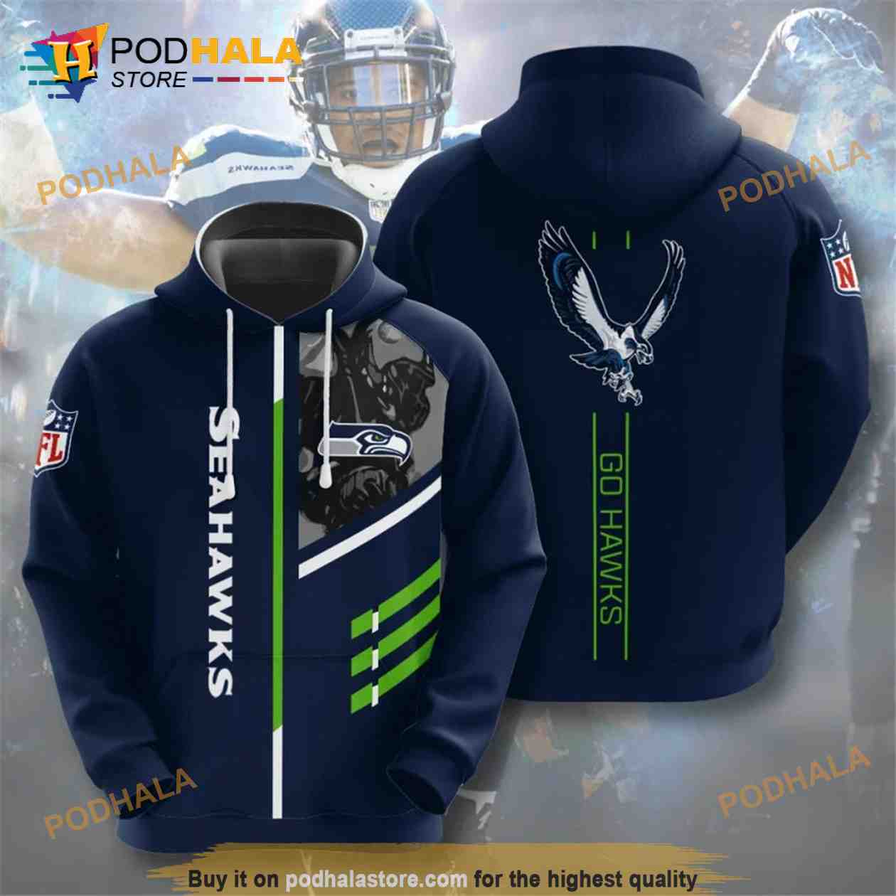 Seattle Seahawks 3D Hoodie, Sweatshirt, Shirt For Fans - Bring Your Ideas,  Thoughts And Imaginations Into Reality Today