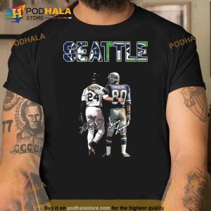 Seattle Seahawks And Seattle Mariners Griffey And Largent Signatures 2023 Shirt 2